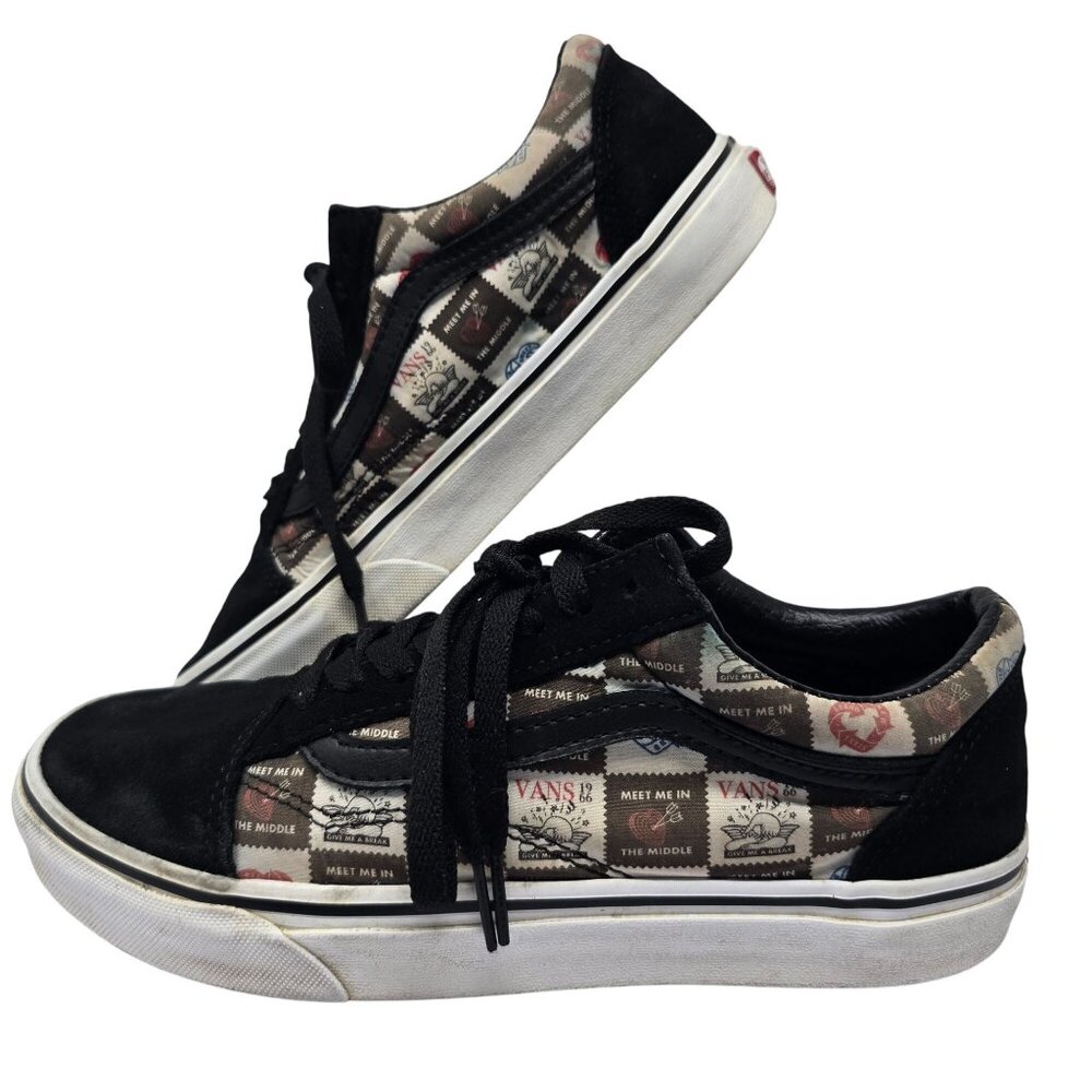 Vans Old Skool "Meet Me In The Middle" Skate Shoes Size 6.5 Mens/8 Womens